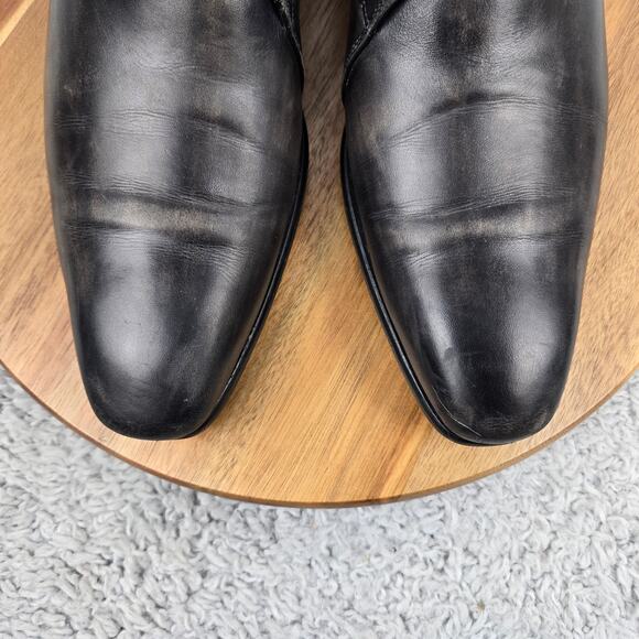 Magnanni Saks Fifth Avenue Men 9M Efren Gray Patina Monk Strap Loafer Dress Shoe main image 11